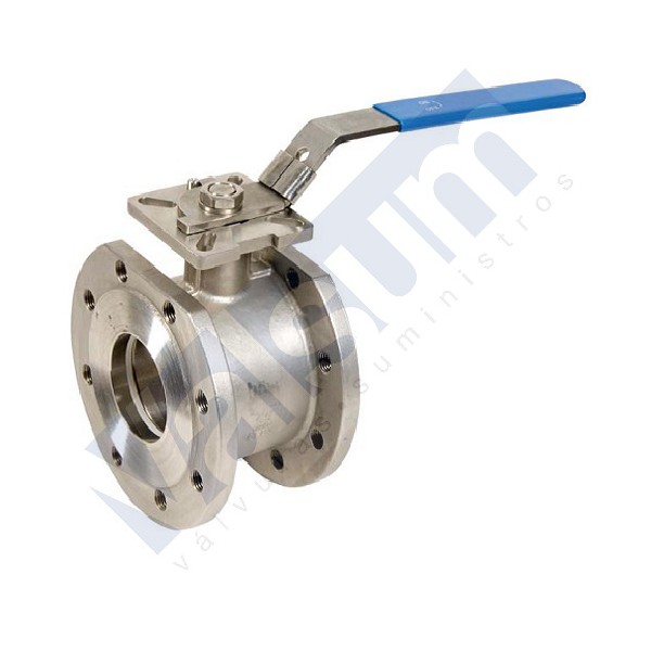VÁLVULA DE MACHO ESFERICO,2 CORPOS, COM FLANGES