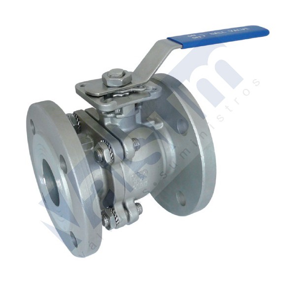 VÁLVULA DE MACHO ESFERICO,2 CORPOS, COM FLANGES