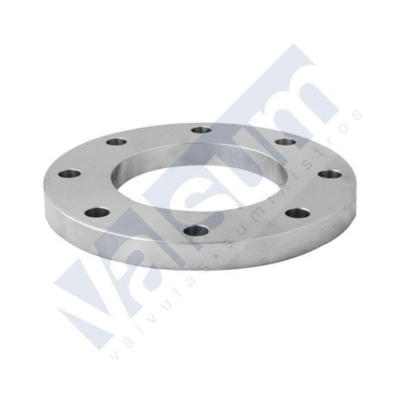 FLANGE LISO DIN-2576, AÇO INOXIDAVEL, PN-10