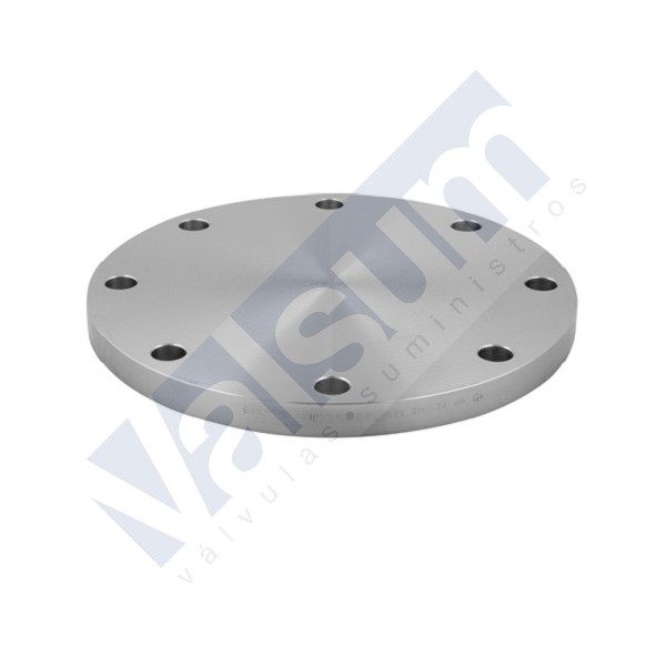 FLANGE CEGA DIN-2527, AÇO INOXIDAVEL, PN-16