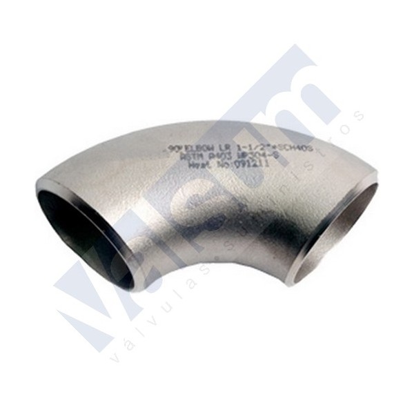 CURVA 90º AÇO INOXIDÁVEL ANSI B 16.9
